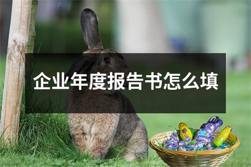 企业年度报告书怎么填
