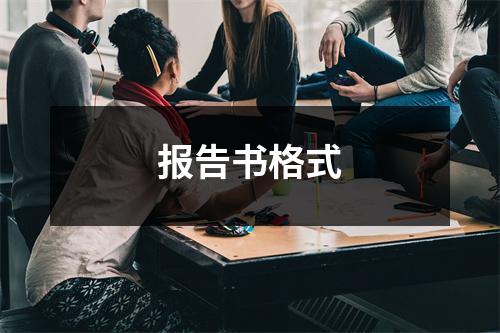 报告书格式