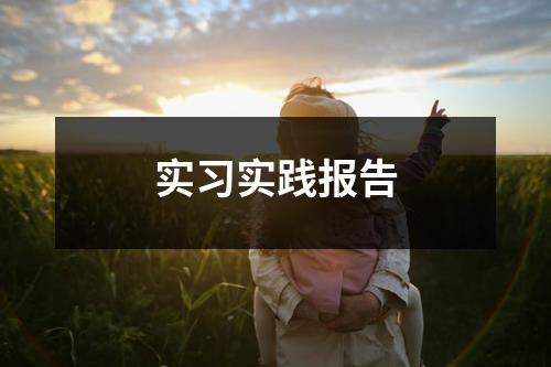 实习实践报告
