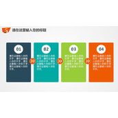 工作步骤顺序说明PPT文本框