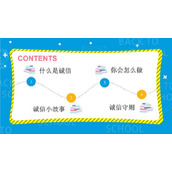诚实守信诚信教育班会PPT模板