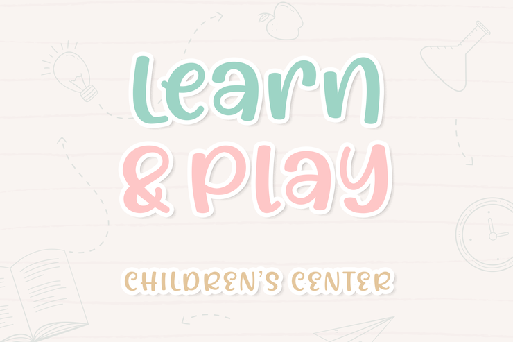 Play in bright字体