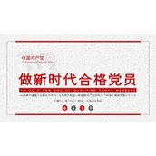 做新时代合格党员PPT下载