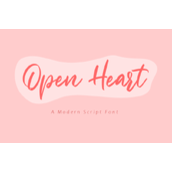 Open heart字体