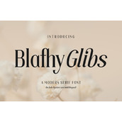 Blafhy glibs字体