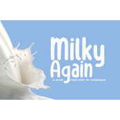 Milky again字体