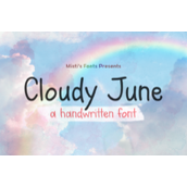 Cloudy june字体