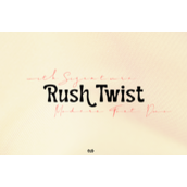 Rush twist字体