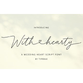 With hearty字体