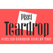 Pixel teardrop字体