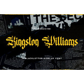 Kingston williams字体