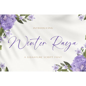 Winter raya字体