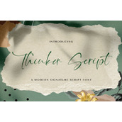 Thinker script字体