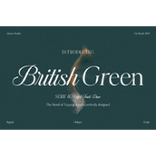 British green字体