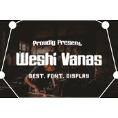 Weshi vanas字体
