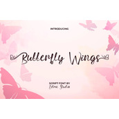Butterfly wings字体