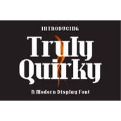 Truly quirky字体