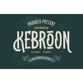 Kebroo ntrial字体