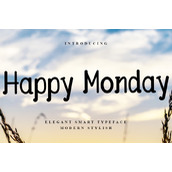 Happy monday字体
