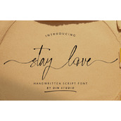 Stay love字体