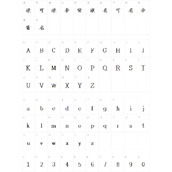 也字工厂画眉楷书