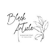 Black article字体