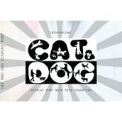 Cat and dog字体