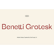 Benetti grotesk字体