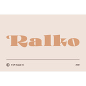 Ralko字体