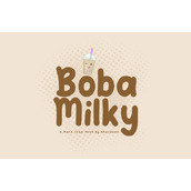 Boba milky字体