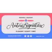 Anteri signature字体