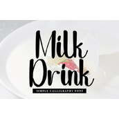 Milk drink字体