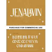 Jenalavin字体