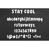 Stay cool字体