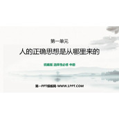 《人的正确思想是从哪里来的》PPT下载