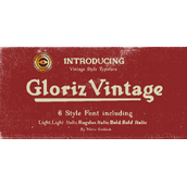Gloriz vintage字体