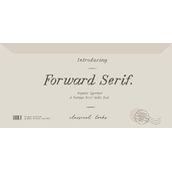 Forward serif字体