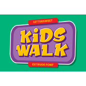 Kids walk字体