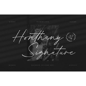 Honthany signature字体