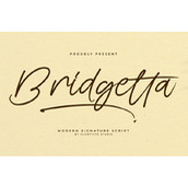 Bridgetta字体