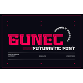 Gunec字体
