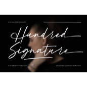 Hundred signature字体