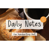 Daily notes字体