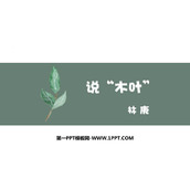 《说“木叶”》PPT免费课件下载