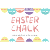 Easter chalk字体