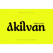 Akilvan字体