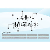 Hello winter字体