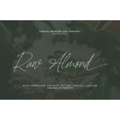 Raw almond字体