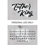 Luther king字体