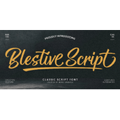 Blestive script字体